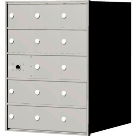 FLORENCE MFG CO Florence 4B+ Horizontal Mailbox, 28" H, 14 Mailboxes, Front Loading, Aluminum, USPS 140053A